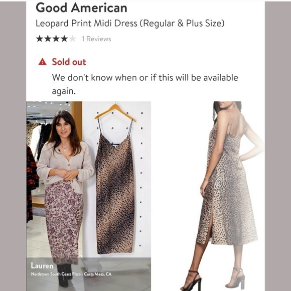 Good American Leopard Print Satin Slip Dress - Picture 12 of 12